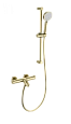 Смеситель для ванны Wonzon & Woghand с термостатом, брашированное золото (WW-C2002-A-BG) Смеситель для ванны Wonzon & Woghand с термостатом, брашированное золото (WW-C2002-A-BG)