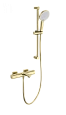 Смеситель для ванны Wonzon & Woghand с термостатом, брашированное золото (WW-C2011-A-BG) Смеситель для ванны Wonzon & Woghand с термостатом, брашированное золото (WW-C2011-A-BG)