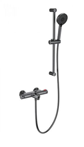 Смеситель для ванны Wonzon & Woghand с термостатом, темный графит (WW-C2001-A-BGG) Смеситель для ванны Wonzon & Woghand с термостатом, темный графит (WW-C2001-A-BGG)