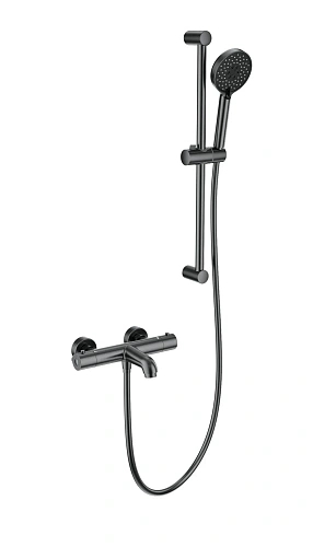 Смеситель для ванны Wonzon & Woghand с термостатом, темный графит (WW-C2006-A-BGG) Смеситель для ванны Wonzon & Woghand с термостатом, темный графит (WW-C2006-A-BGG)