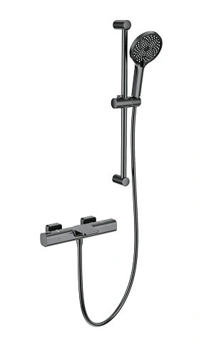 Смеситель для ванны Wonzon & Woghand с термостатом, темный графит (WW-C2017-A-BGG) Смеситель для ванны Wonzon & Woghand с термостатом, темный графит (WW-C2017-A-BGG)