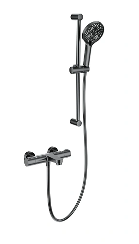 Смеситель для ванны Wonzon & Woghand с термостатом, темный графит (WW-C2018-A-BGG) Смеситель для ванны Wonzon & Woghand с термостатом, темный графит (WW-C2018-A-BGG)