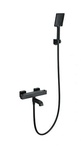 Смеситель для ванны Wonzon & Woghand с термостатом, черный матовый (WW-B2026-A1-MB) Смеситель для ванны Wonzon & Woghand с термостатом, черный матовый (WW-B2026-A1-MB)
