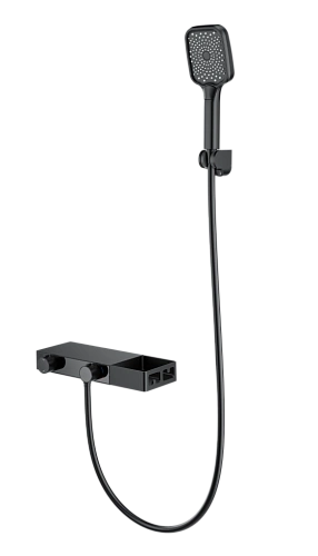 Смеситель для ванны Wonzon & Woghand с термостатом, черный матовый (WW-B2551-MB) Смеситель для ванны Wonzon & Woghand с термостатом, черный матовый (WW-B2551-MB)