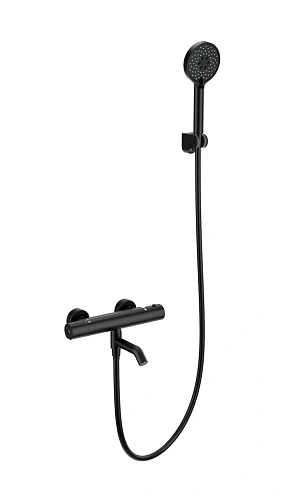 Смеситель для ванны Wonzon & Woghand с термостатом, черный матовый (WW-B3029-A1-MB) Смеситель для ванны Wonzon & Woghand с термостатом, черный матовый (WW-B3029-A1-MB)