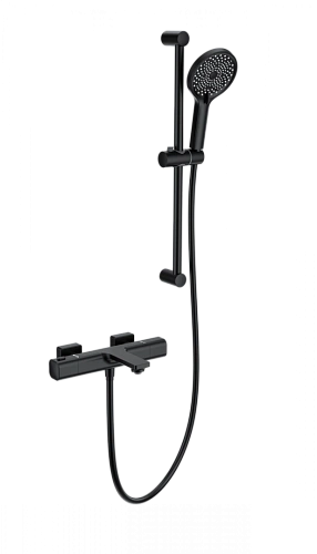 Смеситель для ванны Wonzon & Woghand с термостатом, черный матовый (WW-C2011-A-MB) Смеситель для ванны Wonzon & Woghand с термостатом, черный матовый (WW-C2011-A-MB)