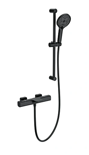 Смеситель для ванны Wonzon & Woghand с термостатом, черный матовый (WW-C2017-A-MB) Смеситель для ванны Wonzon & Woghand с термостатом, черный матовый (WW-C2017-A-MB)