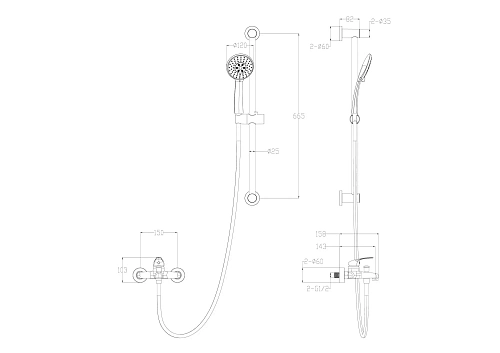 Смеситель для ванны Wonzon & Woghand хром (WW-4560-CR) Смеситель для ванны Wonzon & Woghand хром (WW-4560-CR)