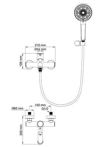 Смеситель для ванны Wonzon & Woghand хром (WW-88037073-CR) Смеситель для ванны Wonzon & Woghand хром (WW-88037073-CR)