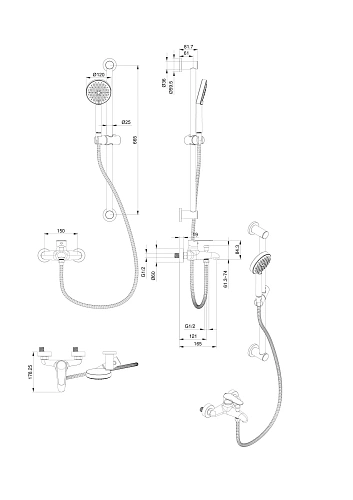 Смеситель для ванны Wonzon & Woghand хром (WW-AE3205-CR) Смеситель для ванны Wonzon & Woghand хром (WW-AE3205-CR)