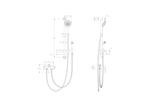 Смеситель для ванны Wonzon & Woghand черный матовый (WW-A31003-MB) Смеситель для ванны Wonzon & Woghand черный матовый (WW-A31003-MB)