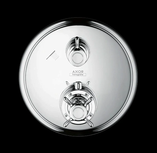 Смеситель для душа Axor Montreux 16820000 термостатический с запорным/переключающим вентилем Смеситель для душа Axor Montreux 16820000 термостатический с запорным/переключающим вентилем