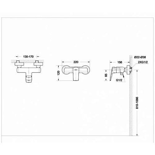 Смеситель для душа Bravat Real F9121179CP-01 Смеситель для душа Bravat Real F9121179CP-01