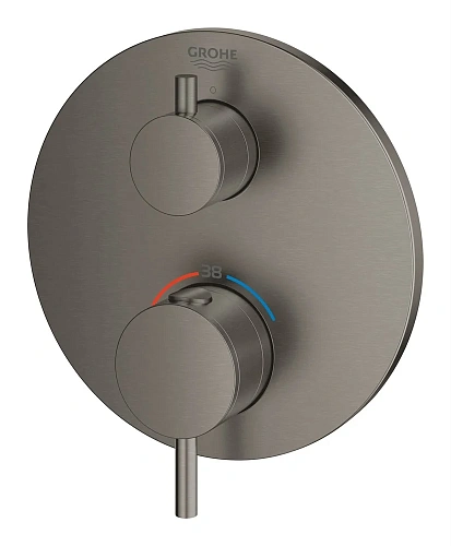 Смеситель для душа GROHE Atrio, темный графит, матовый (24134AL3) внешняя часть термостата Смеситель для душа GROHE Atrio, темный графит, матовый (24134AL3) внешняя часть термостата