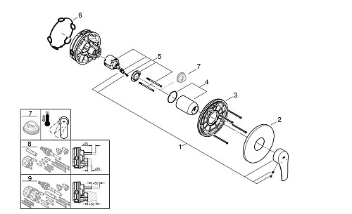 Смеситель для душа GROHE Eurosmart (24042003) Смеситель для душа GROHE Eurosmart (24042003)