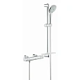 Смеситель для душа GROHE Grohtherm 1000 Cosmopolitan New с душевым гарнитуром (штанга 600 мм) термос 34286002 Смеситель для душа GROHE Grohtherm 1000 Cosmopolitan New с душевым гарнитуром (штанга 600 мм) термос 34286002