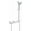 Смеситель для душа GROHE Grohtherm 1000 Cosmopolitan New с душевым гарнитуром (штанга 600 мм) термос 34286002 Смеситель для душа GROHE Grohtherm 1000 Cosmopolitan New с душевым гарнитуром (штанга 600 мм) термос 34286002