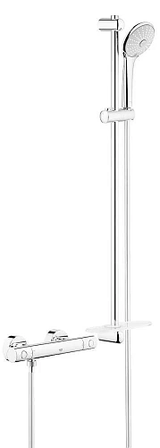 Смеситель для душа GROHE Grohtherm 1000 Cosmopolitan New с душевым гарнитуром (штанга 900 мм) термос 34321002 Смеситель для душа GROHE Grohtherm 1000 Cosmopolitan New с душевым гарнитуром (штанга 900 мм) термос 34321002