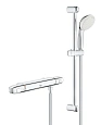 Смеситель для душа GROHE Grohtherm 1000, с душевым гарнитуром, хром (34819004) термостат Смеситель для душа GROHE Grohtherm 1000, с душевым гарнитуром, хром (34819004) термостат