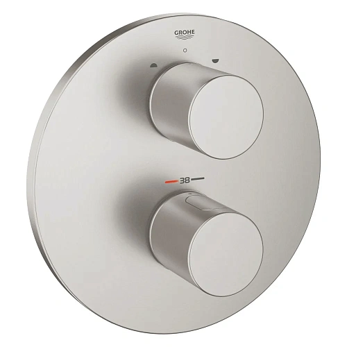 Смеситель для душа GROHE Grohtherm 3000 Cosmopolitan, суперсталь (19468DC0) внешняя часть термостата Смеситель для душа GROHE Grohtherm 3000 Cosmopolitan, суперсталь (19468DC0) внешняя часть термостата