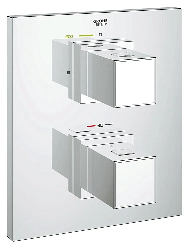 Смеситель для душа GROHE Grohtherm Cube, хром (19959000) внешняя часть термостата Смеситель для душа GROHE Grohtherm Cube, хром (19959000) внешняя часть термостата