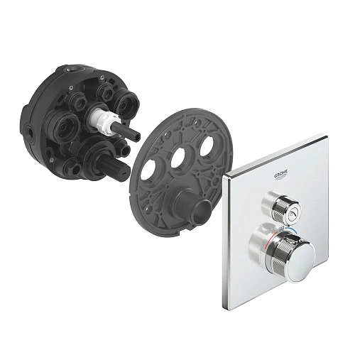 Смеситель для душа GROHE Grohtherm SmartControl (29123000) внешняя часть термостата, на 1 выход, хром Смеситель для душа GROHE Grohtherm SmartControl (29123000) внешняя часть термостата, на 1 выход, хром