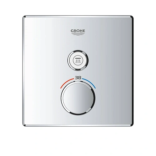 Смеситель для душа GROHE Grohtherm SmartControl (29123000) внешняя часть термостата, на 1 выход, хром Смеситель для душа GROHE Grohtherm SmartControl (29123000) внешняя часть термостата, на 1 выход, хром