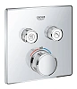 Смеситель для душа GROHE Grohtherm SmartControl (29124000) внешняя часть термостата, на 2 выхода, хром