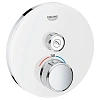 Смеситель для душа GROHE Grohtherm SmartControl на 1 выход, белая луна (29150LS0) внешняя часть терм Смеситель для душа GROHE Grohtherm SmartControl на 1 выход, белая луна (29150LS0) внешняя часть терм