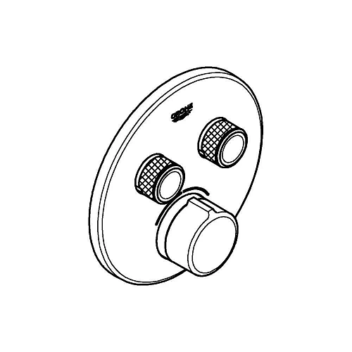 Смеситель для душа GROHE Grohtherm SmartControl на 2 выхода, хром (29145000) внешняя часть Смеситель для душа GROHE Grohtherm SmartControl на 2 выхода, хром (29145000) внешняя часть