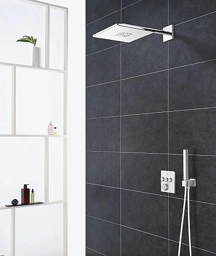 Смеситель для душа GROHE Grohtherm SmartControl на 3 выхода, белая луна (29157LS0) внешняя часть тер Смеситель для душа GROHE Grohtherm SmartControl на 3 выхода, белая луна (29157LS0) внешняя часть тер