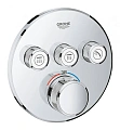 Смеситель для душа GROHE Grohtherm SmartControl на 3 выхода, хром (29121000) внешняя часть термостат Смеситель для душа GROHE Grohtherm SmartControl на 3 выхода, хром (29121000) внешняя часть термостат