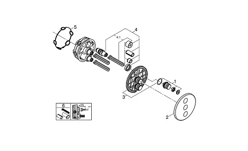 Смеситель для душа GROHE Grohtherm SmartControl на 3 выхода, хром (29122000) внешняя часть термостат Смеситель для душа GROHE Grohtherm SmartControl на 3 выхода, хром (29122000) внешняя часть термостат