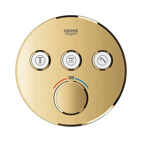 Смеситель для душа GROHE Grohtherm SmartControl термостатитеский, на 3 выхода, верхняя монтажная час 29121GL0 Смеситель для душа GROHE Grohtherm SmartControl термостатитеский, на 3 выхода, верхняя монтажная час 29121GL0