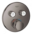 Смеситель для душа GROHE Grohtherm SmartControl, темный графит, глянец (29119A00) внешняя часть терм Смеситель для душа GROHE Grohtherm SmartControl, темный графит, глянец (29119A00) внешняя часть терм