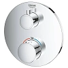 Смеситель для душа GROHE Grohtherm термостатический, круглая розетка, хром (24075000) Смеситель для душа GROHE Grohtherm термостатический, круглая розетка, хром (24075000)
