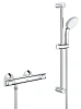 Смеситель для душа GROHE QuickFix Precision Flow с душевым гарнитуром, хром (34841000) термостат