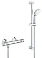 Смеситель для душа GROHE QuickFix Precision Flow с душевым гарнитуром, хром (34841000) термостат Смеситель для душа GROHE QuickFix Precision Flow с душевым гарнитуром, хром (34841000) термостат