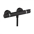 Смеситель для душа Hansgrohe Ecostat Comfort, внешнего монтажа 13116670, матовый черный термостатиче Смеситель для душа Hansgrohe Ecostat Comfort, внешнего монтажа 13116670, матовый черный термостатиче
