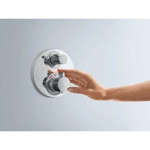 Смеситель для душа hansgrohe Ecostat S термостатический 15757000 Смеситель для душа hansgrohe Ecostat S термостатический 15757000