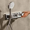 Смеситель для душа hansgrohe RainSelect термостатический черный/хром 15355600 Смеситель для душа hansgrohe RainSelect термостатический черный/хром 15355600