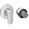 Смеситель для душа Hansgrohe Rebris S, скрытого монтажа, в комплекте со скрытой частью 72648000, хро Смеситель для душа Hansgrohe Rebris S, скрытого монтажа, в комплекте со скрытой частью 72648000, хро