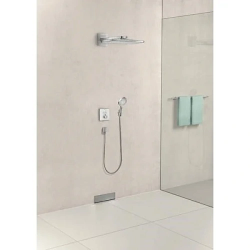 Смеситель для душа hansgrohe ShowerSelect Glass для двух потребителей, термостатический 15738600. Смеситель для душа hansgrohe ShowerSelect Glass для двух потребителей, термостатический 15738600.