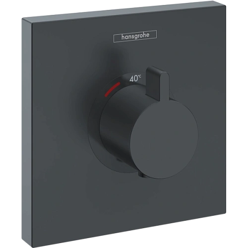Смеситель для душа Hansgrohe ShowerSelect Highfow 15760670, матовый черный термостатический Смеситель для душа Hansgrohe ShowerSelect Highfow 15760670, матовый черный термостатический