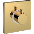 Смеситель для душа Hansgrohe ShowerSelect Highfow 15760990, полированное золото термостатический Смеситель для душа Hansgrohe ShowerSelect Highfow 15760990, полированное золото термостатический