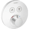 Смеситель для душа Hansgrohe ShowerSelect S, для 2 потребителей, СМ 15743700, матовый белый термоста Смеситель для душа Hansgrohe ShowerSelect S, для 2 потребителей, СМ 15743700, матовый белый термоста