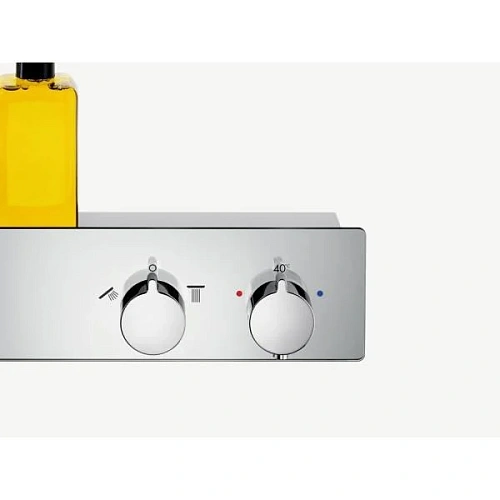 Смеситель для душа hansgrohe ShowerTablet 600 на 2 потребителя термостатический 13108400 Смеситель для душа hansgrohe ShowerTablet 600 на 2 потребителя термостатический 13108400