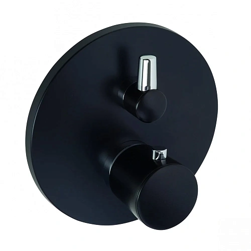 Смеситель для душа Kludi Balance 528308775 встраиваемый с термостатом, черный матовый Смеситель для душа Kludi Balance 528308775 встраиваемый с термостатом, черный матовый