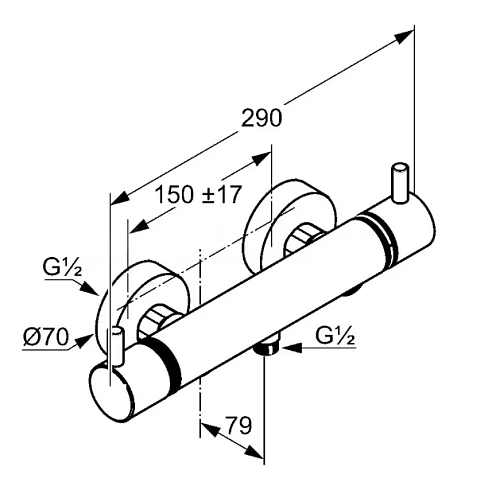 Смеситель для душа Kludi BOZZ 352035338 белый матовый Смеситель для душа Kludi BOZZ 352035338 белый матовый
