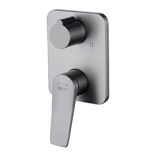 Смеситель для душа Lemark Bronx LM3728GM встраиваемый, графит Смеситель для душа Lemark Bronx LM3728GM встраиваемый, графит